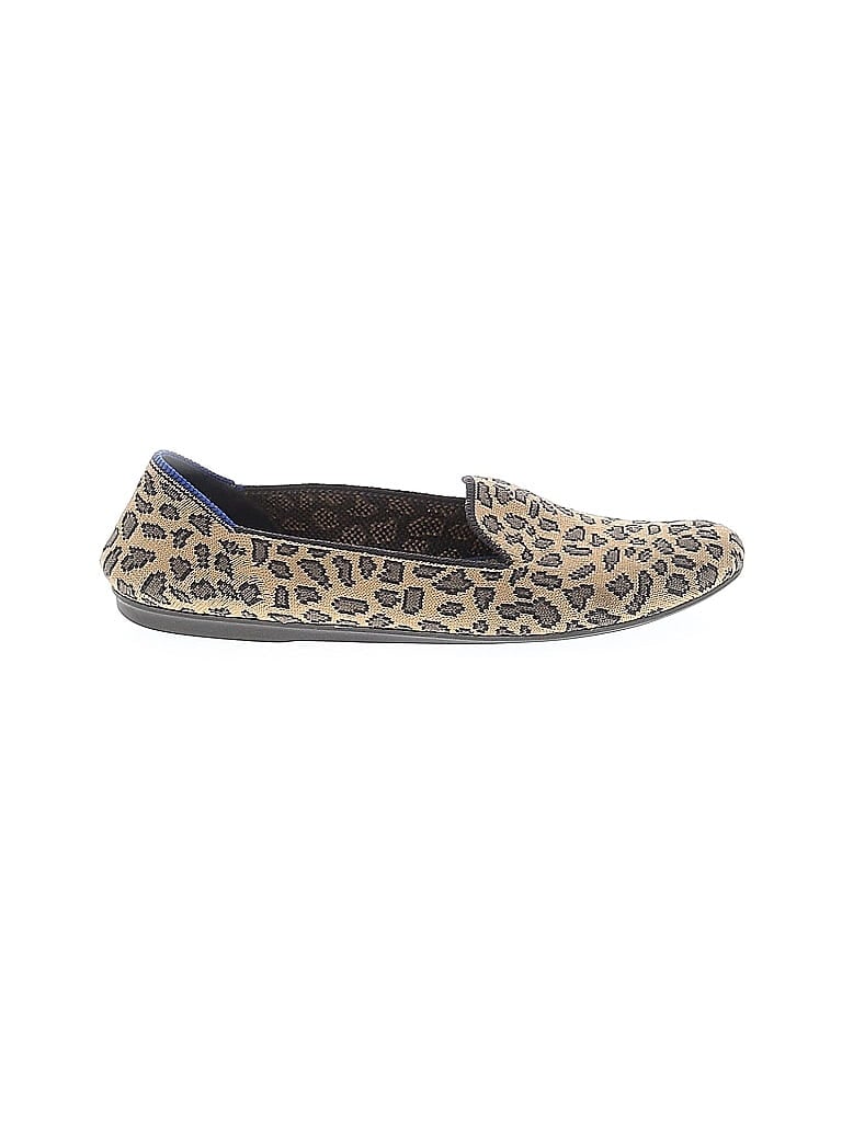 ROTHY'S Animal Print Gold Tan Flats Size 7 1/2 - photo 1