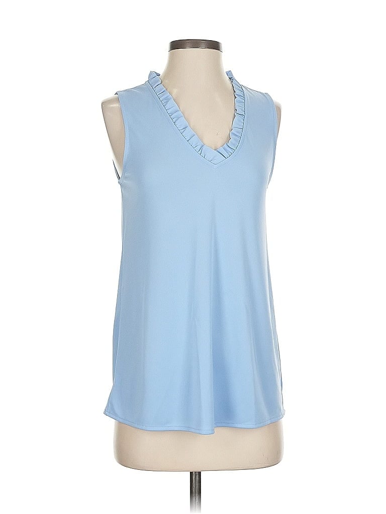 ANN TAYLOR Pre-owned Sleeveless Blouse In Blue