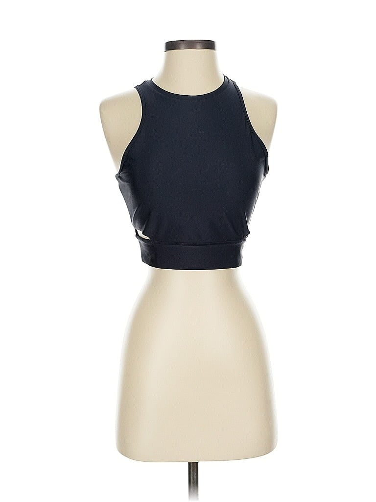 Pre-owned Nike Tank Top Black Halter Neckline Tops