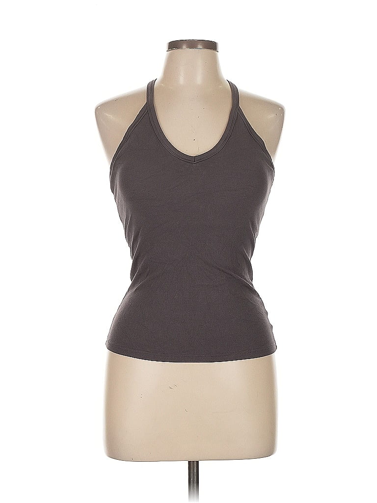 UNBRANDED Pre-owned Tank Top Gray Halter Neckline Tops