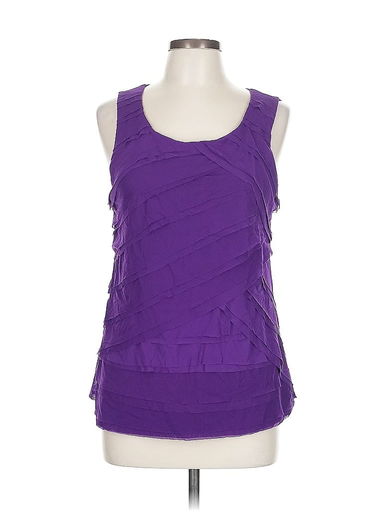 Pre-owned Chico's Sleeveless Blouse In Purple