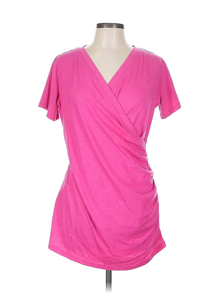 Pre-owned Unbranded Short Sleeve T-shirt In Pink