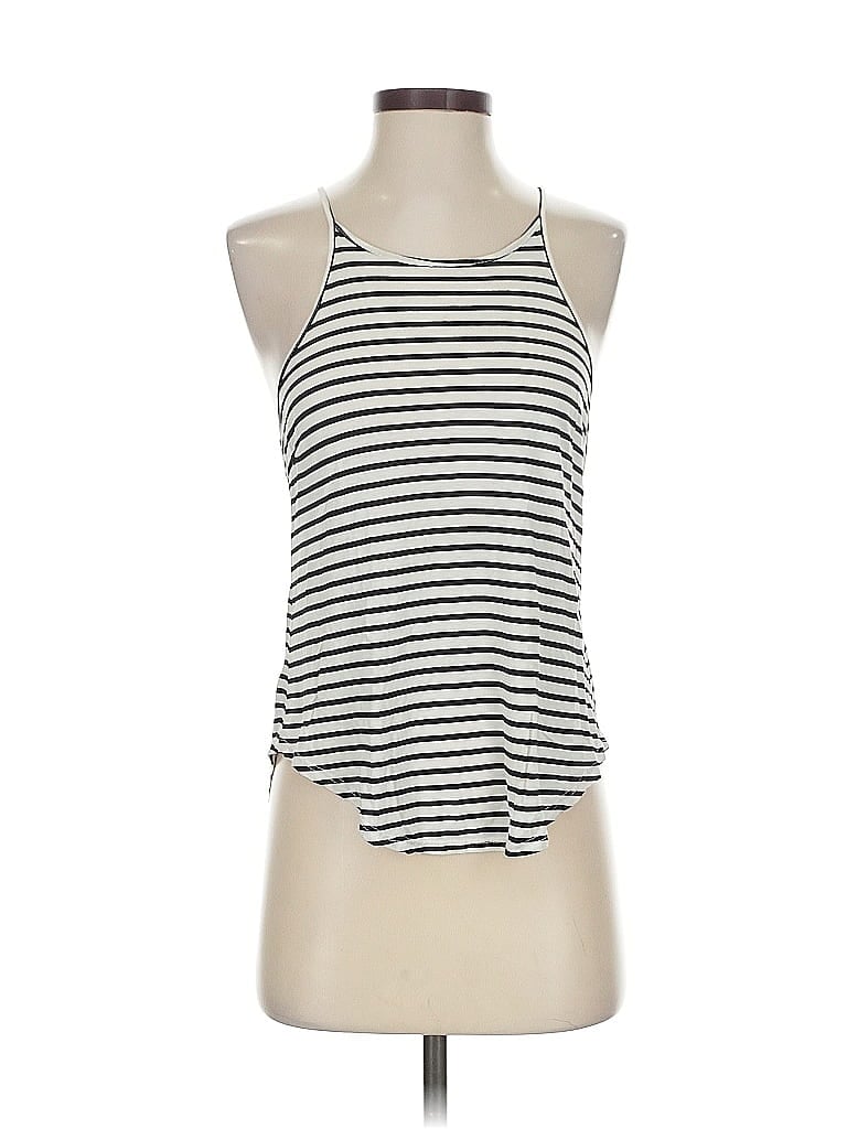 Pre-owned Emma & Sam Sleeveless Top Ivory Halter Neckline Tops In White