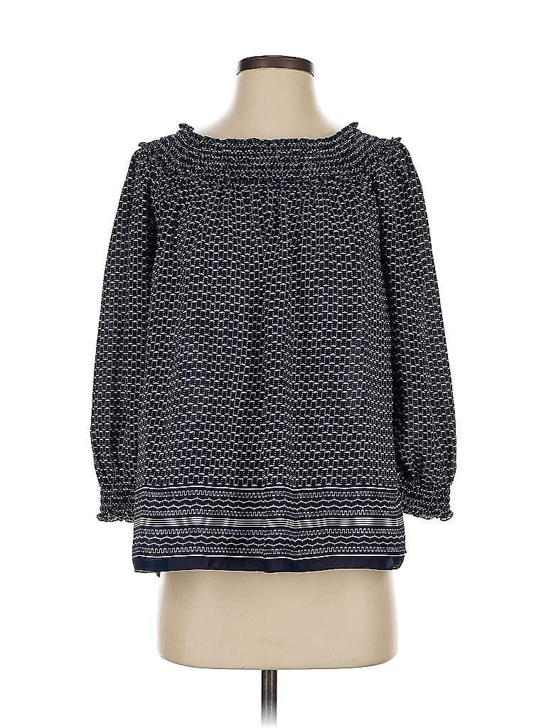 Pre-owned Max Studio 3/4 Sleeve Blouse In Blue