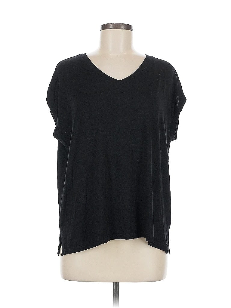 TAHARI Pre-owned Short Sleeve T-shirt In Black