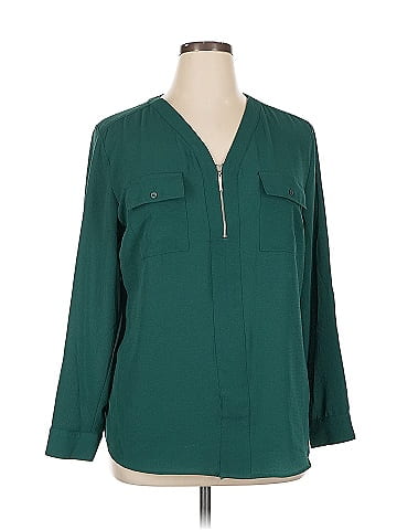 NY Collection Long Sleeve Blouse (view 1)