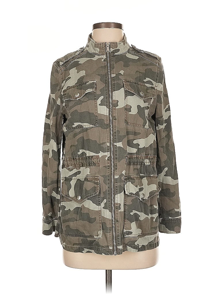 Pre-owned Express Coat In Green