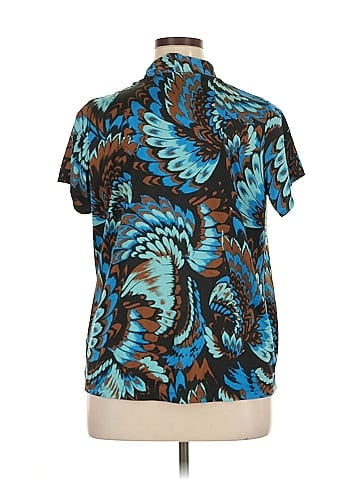 NY Collection Short Sleeve Blouse (view 2)