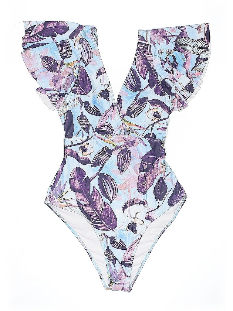 Pre-owned Unbranded One Piece Swimsuit In Purple
