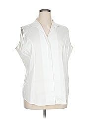 Misook Sleeveless Button Down Shirt