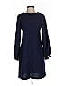 Thread Social Solid Blue Casual Dress Size 4 - photo 1