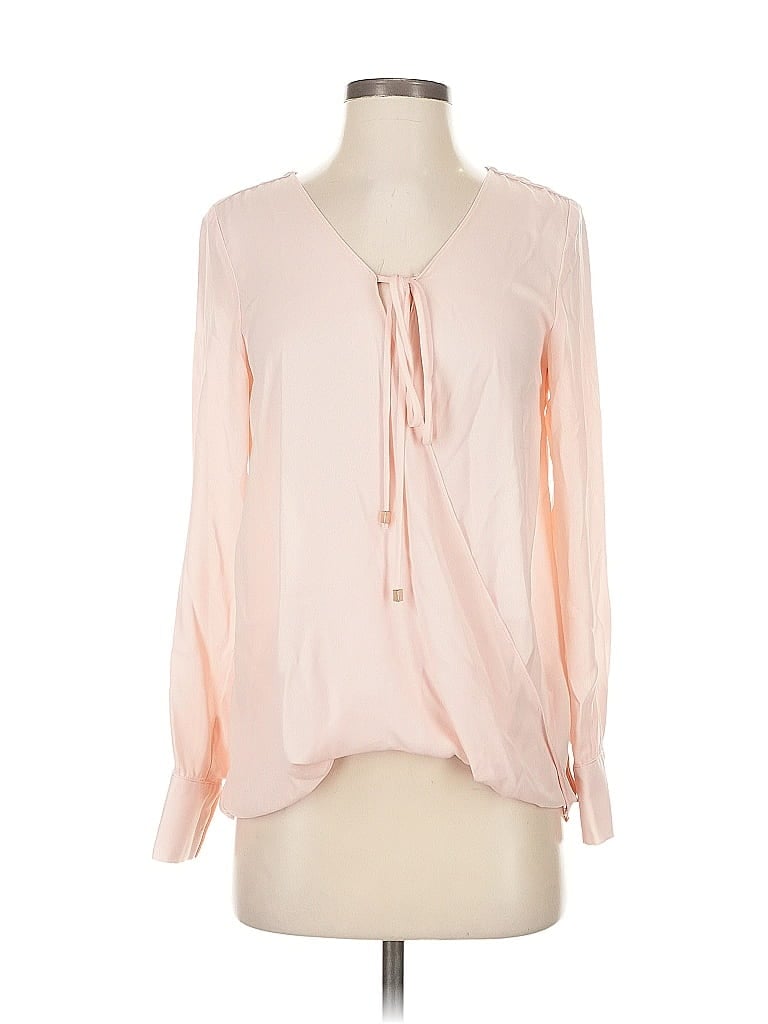 WAYF Pre-owned Long Sleeve Blouse In Pink