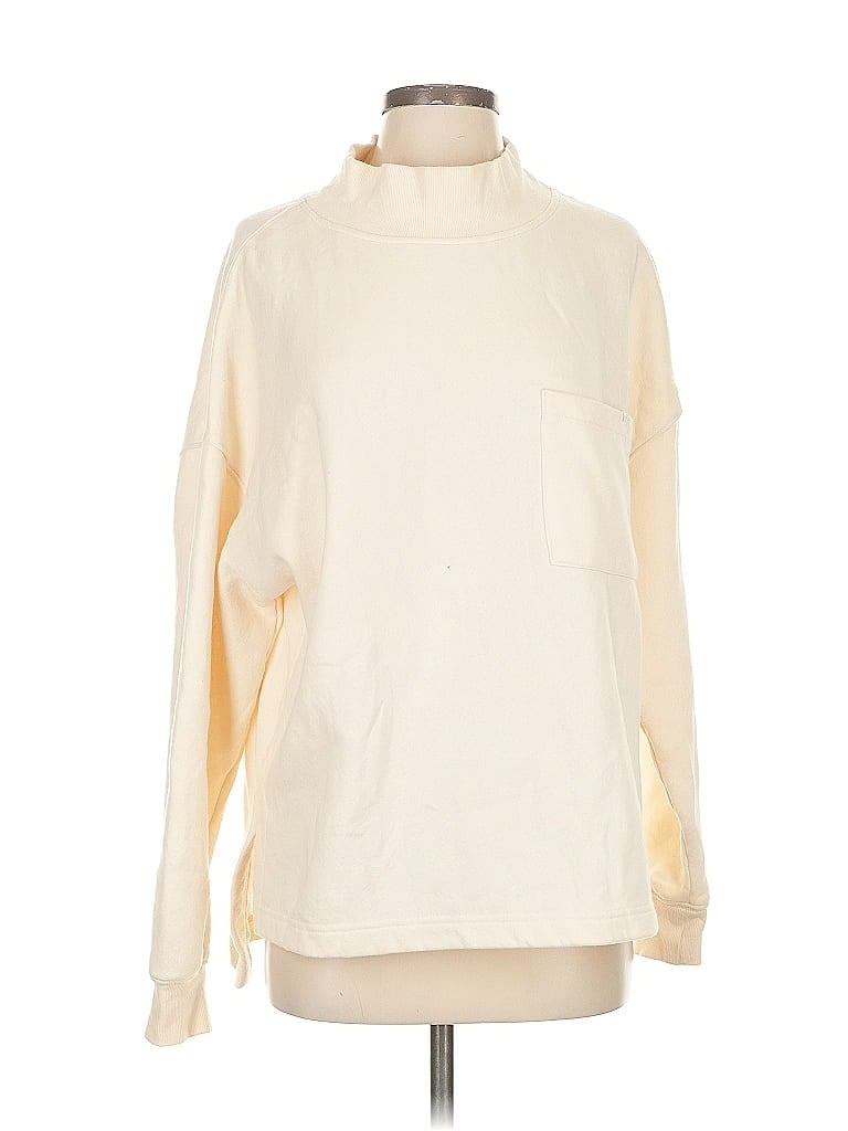 Pre-owned Out From Under Turtleneck Sweater In White