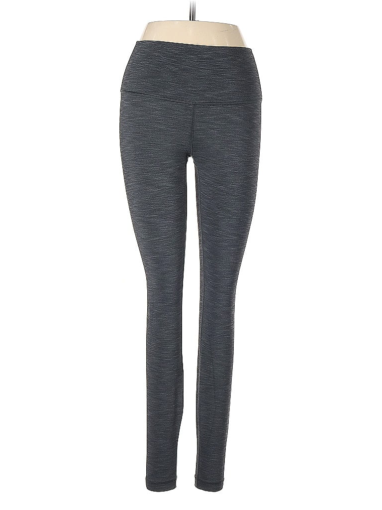 Pre-owned Lululemon Athletica Yoga Pants In Gray