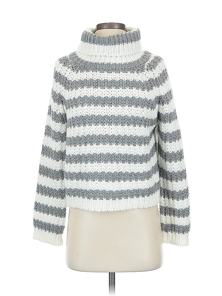 Pre-owned Elan Turtleneck Sweater In Gray