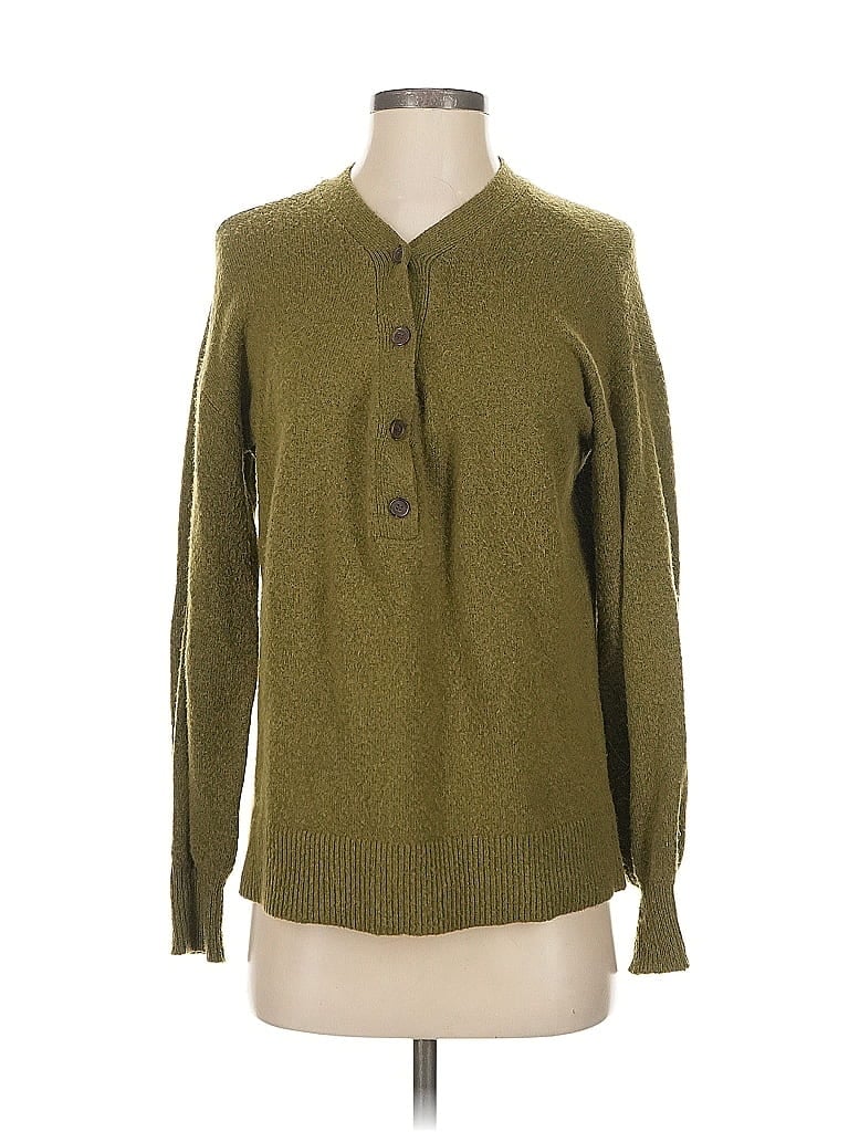 Pre-owned Ann Taylor Loft Cardigan Sweater In Green