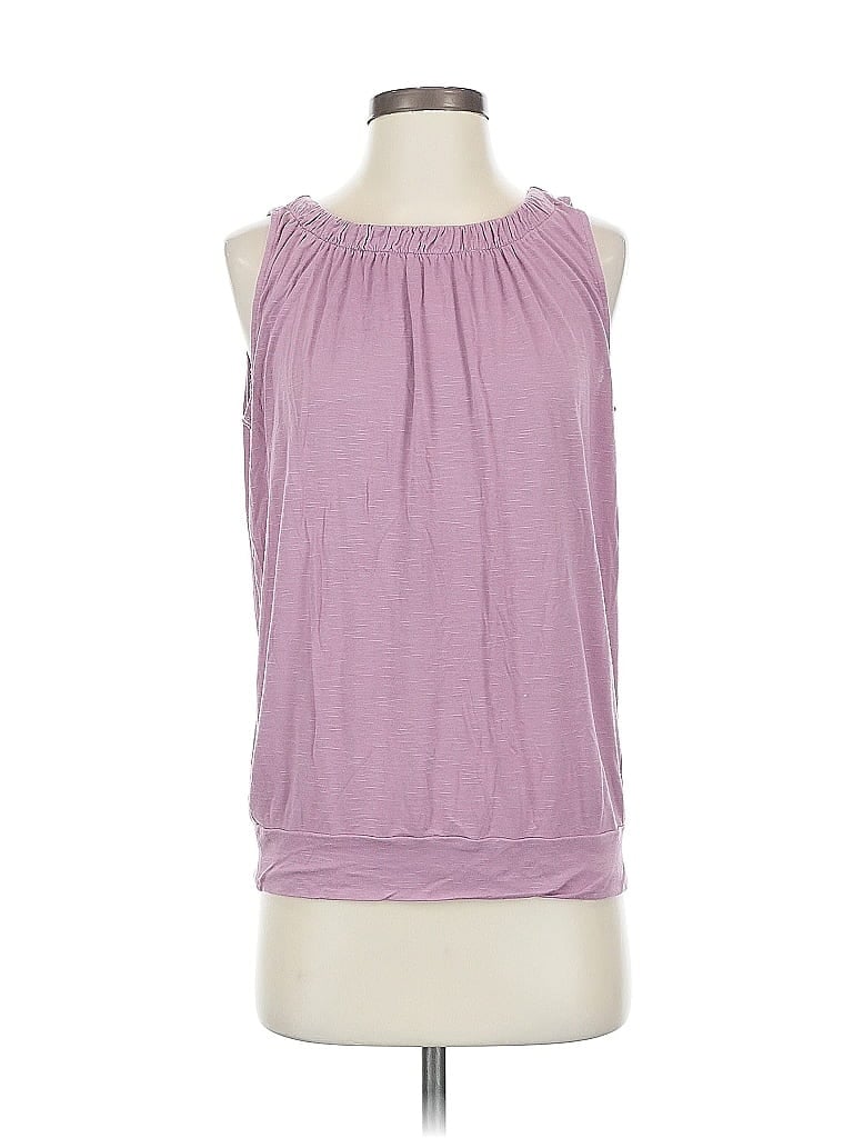 Pre-owned Ann Taylor Loft Outlet Sleeveless T-shirt In Purple