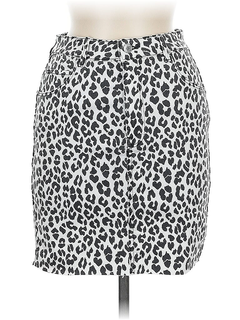 Pre-owned &denim By H&m Casual Skirt In Silver