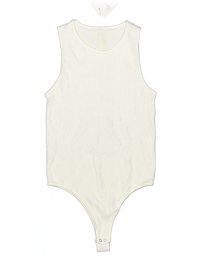 Pre-owned Gypsy & Jade Bodysuit In White