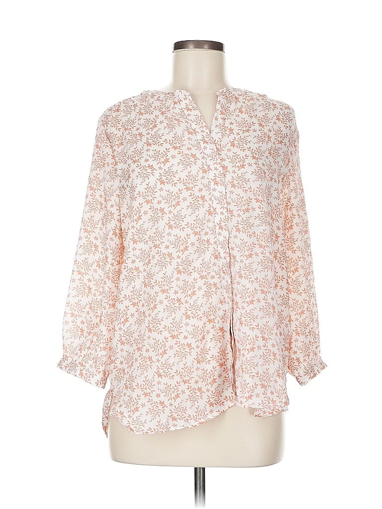 Pre-owned Jachs Girlfriend 3/4 Sleeve Blouse In Pink