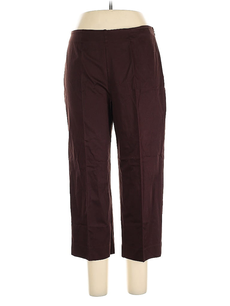 Pre-owned Dressbarn Casual Pants In Burgundy