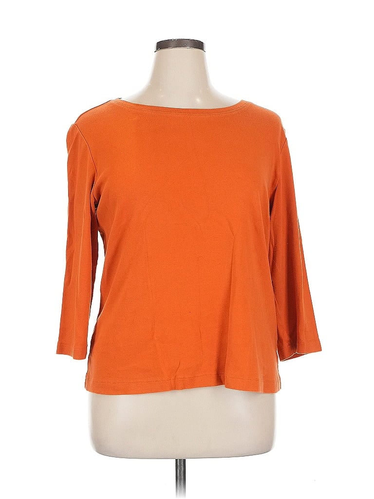 Pre-owned Additions By Chico's Cardigan Sweater In Orange