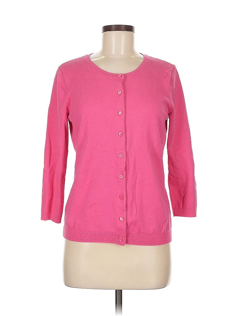 Pre-owned Talbots Outlet Cardigan Sweater In Pink