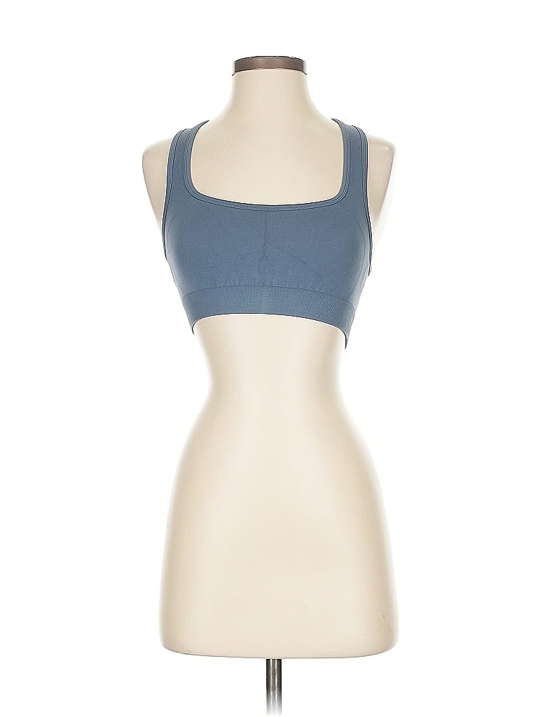 Pre-owned Assorted Brands Tank Top Blue Halter Neckline Tops