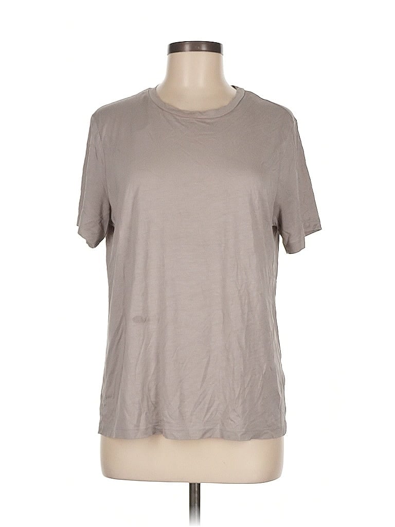 Pre-owned H&m Short Sleeve T-shirt In Brown