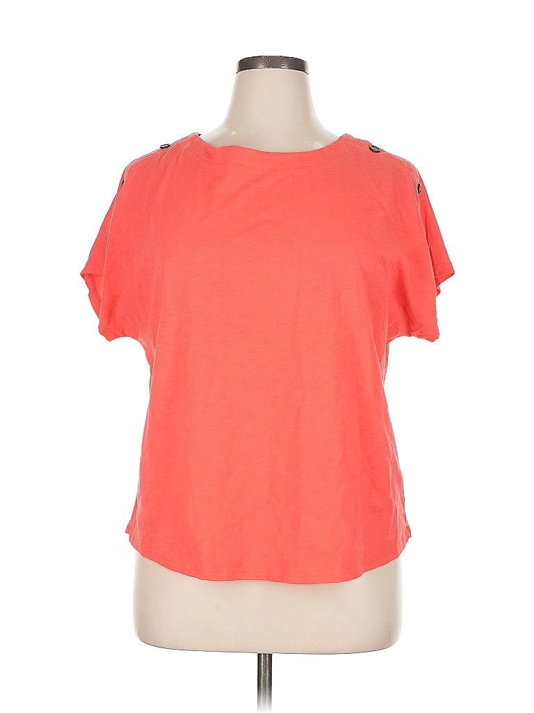 Pre-owned Croft & Barrow Short Sleeve T-shirt In Orange
