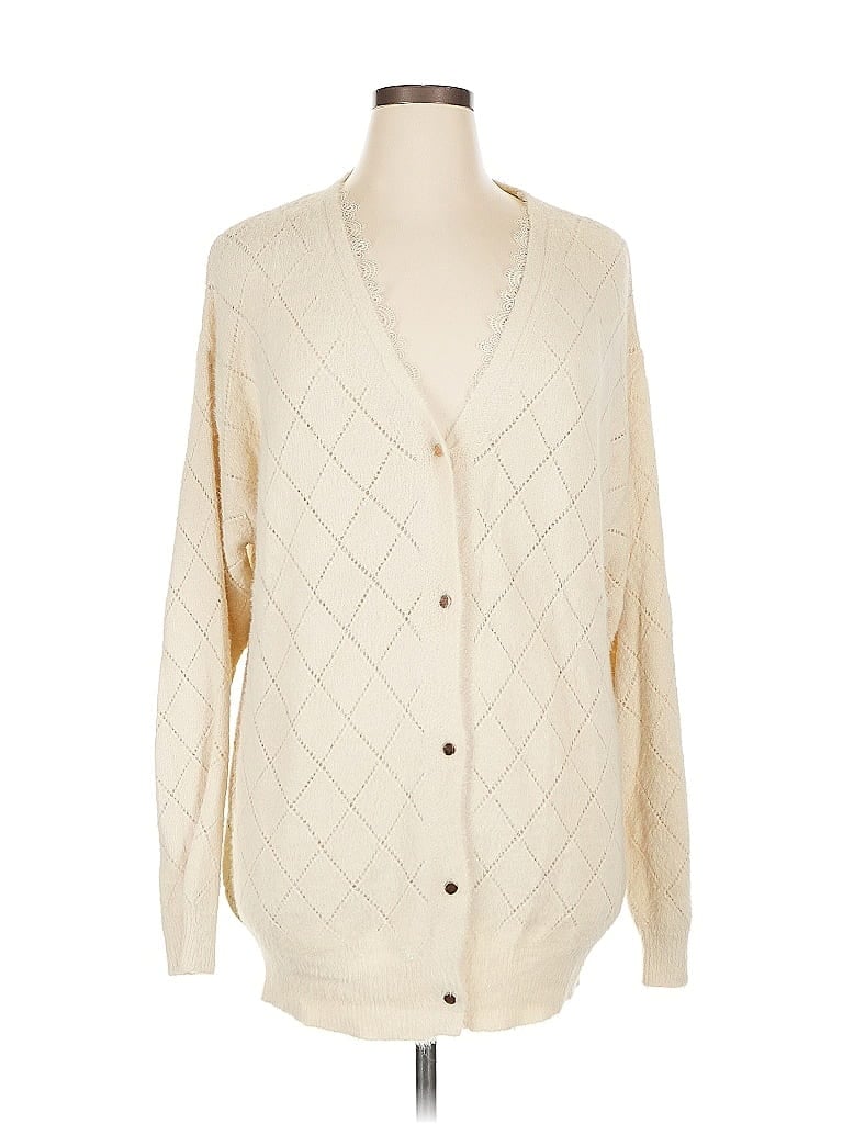 MAZIK Pre-owned Cardigan Sweater In White