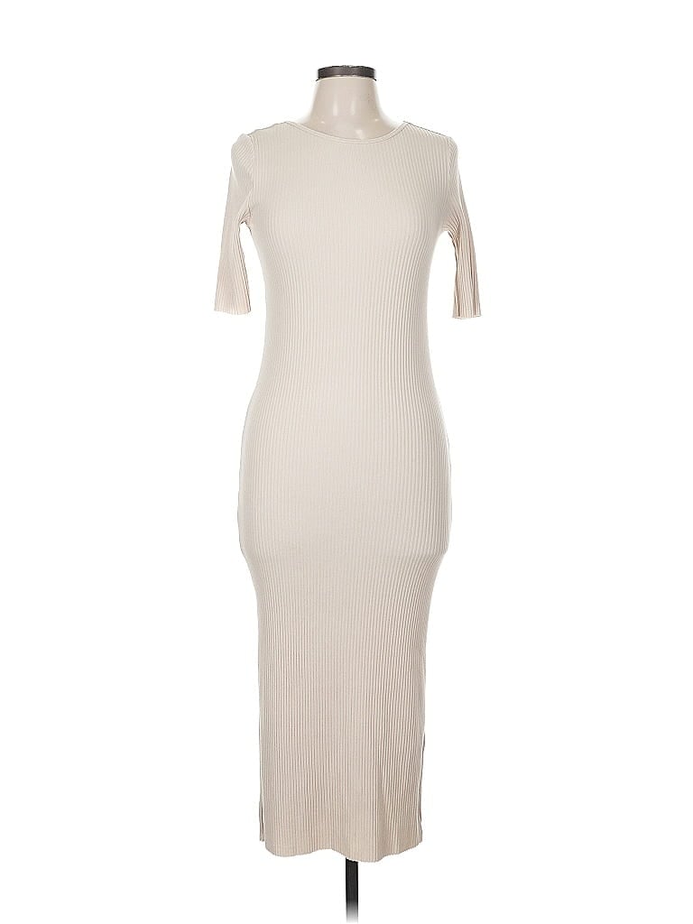 Pre-owned H&m Casual Dress In White