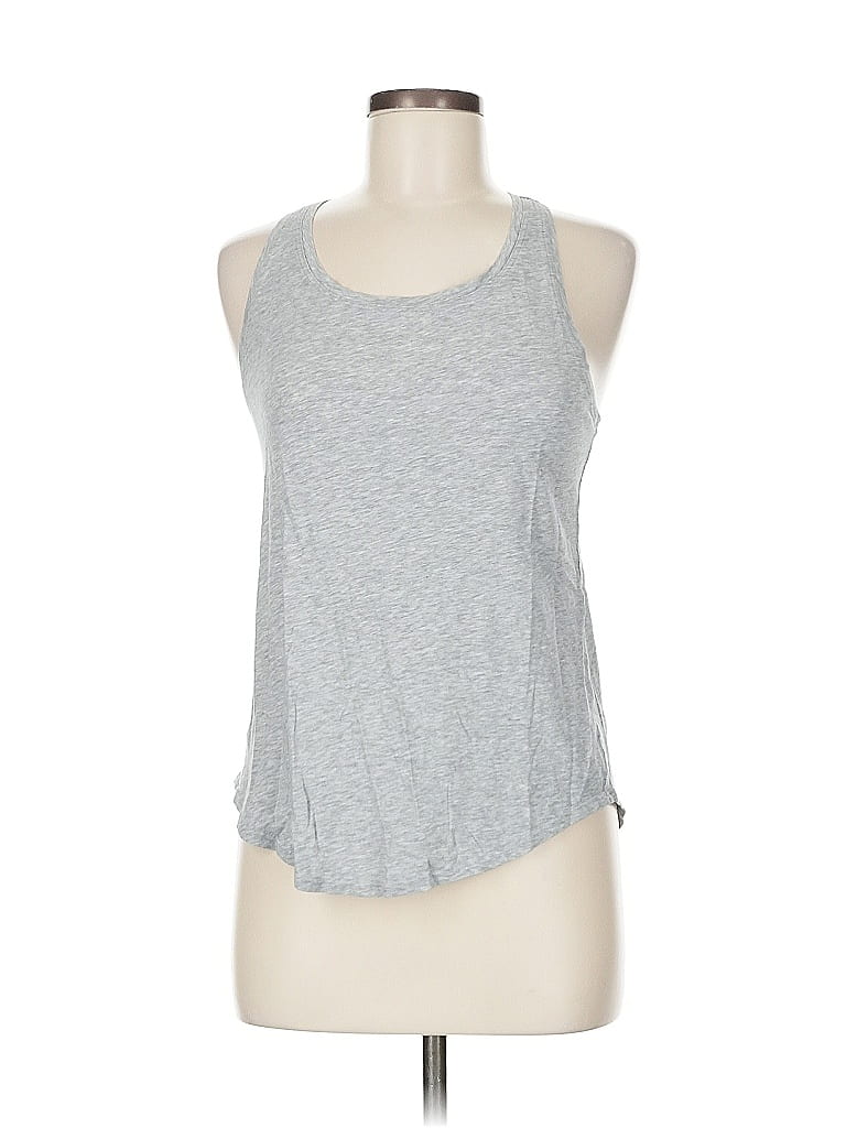 Pre-owned Lululemon Athletica Tank Top Gray Halter Neckline Tops