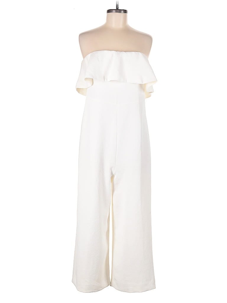Pre-owned Babaton Jumpsuit In White