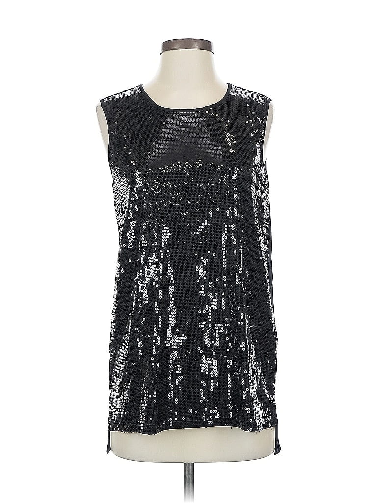 VINCE CAMUTO Pre-owned Sleeveless Top Silver Scoop Neck Tops