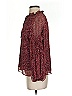 CeCe 100% Polyester Burgundy Long Sleeve Blouse Size S - photo 5