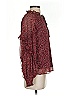 CeCe 100% Polyester Burgundy Long Sleeve Blouse Size S - photo 4