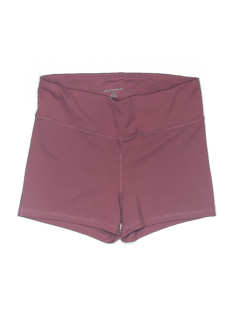 Pre-owned Amazon Essentials Athletic Shorts In Burgundy