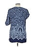 Chico's Blue Short Sleeve Blouse Size Lg (2) - photo 2