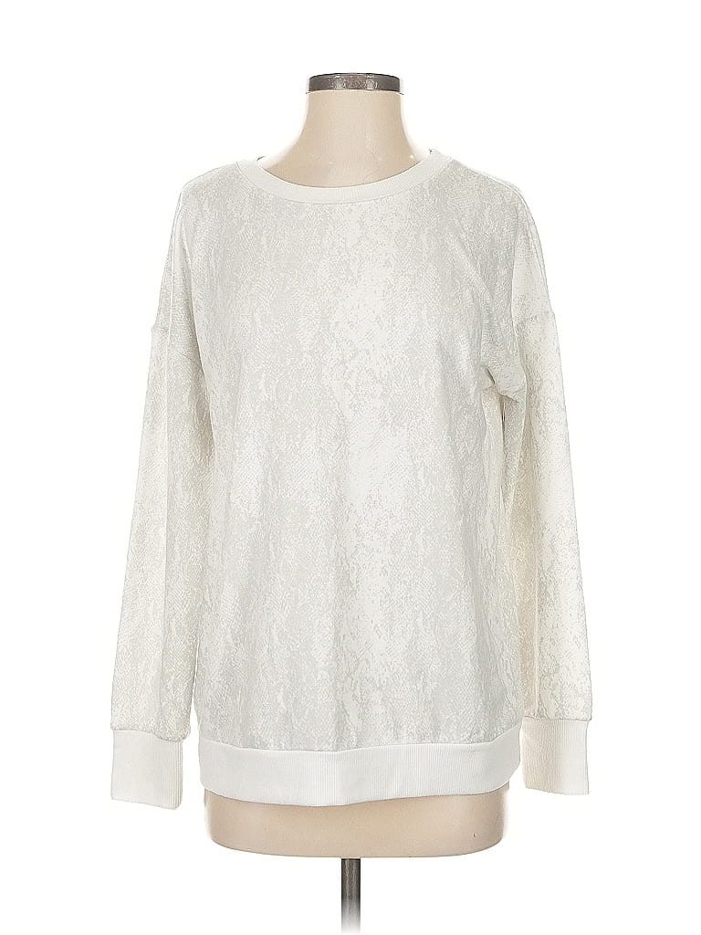 Pre-owned Unbranded Pullover Sweater In White