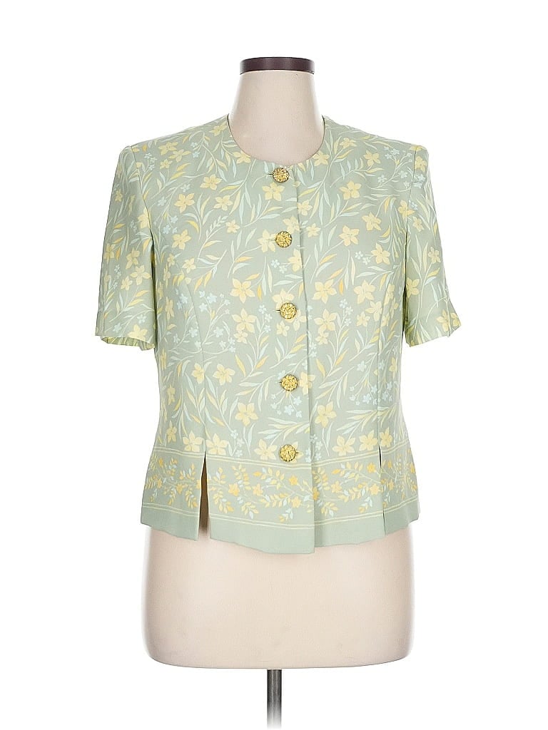 Pre-owned Leslie Fay Kimono In Green