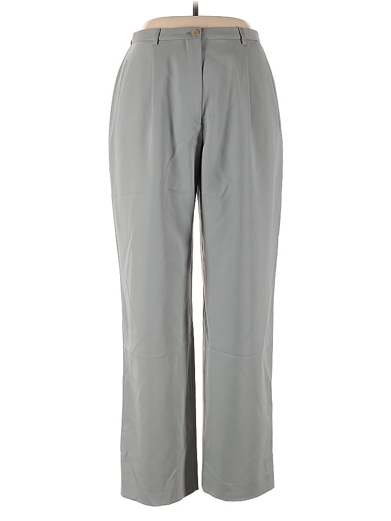 Giorgio Armani 100% Wool Solid Gray Wool Pants Size EU (IT) 46 / US 10 - photo 1