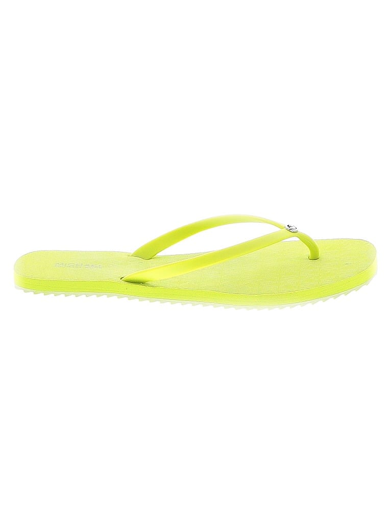 Pre-owned Michael Michael Kors Flip Flops In Green