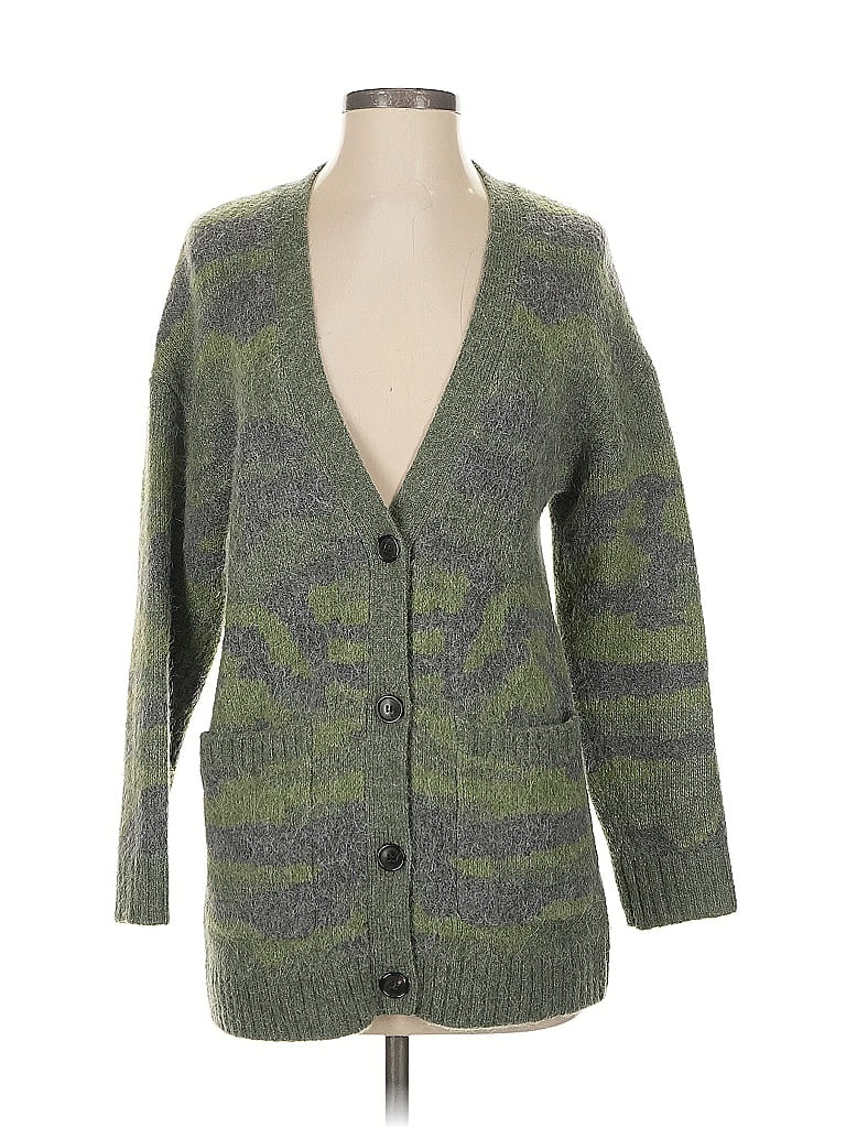 Pre-owned Rails Cardigan Sweater In Green