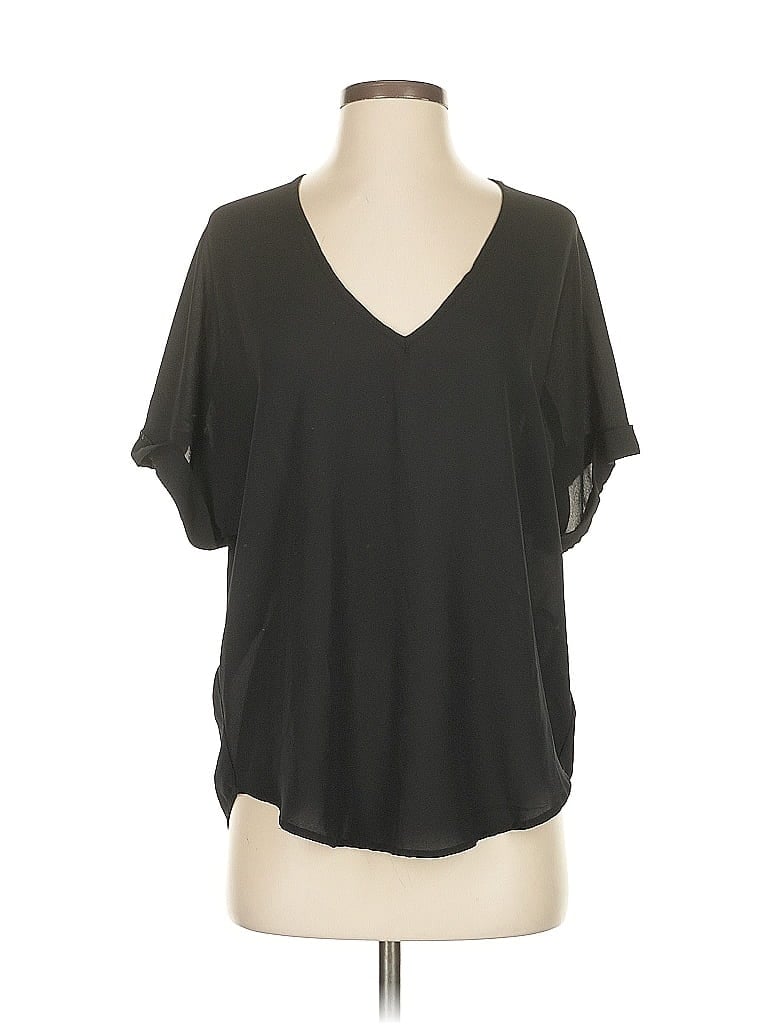 LUSH Pre-owned Short Sleeve Blouse In Black