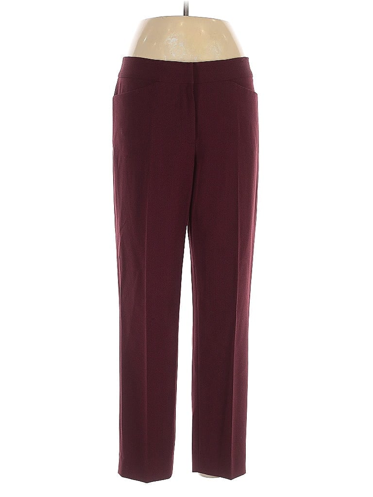 Pre-owned Unbranded Dress Pants In Burgundy