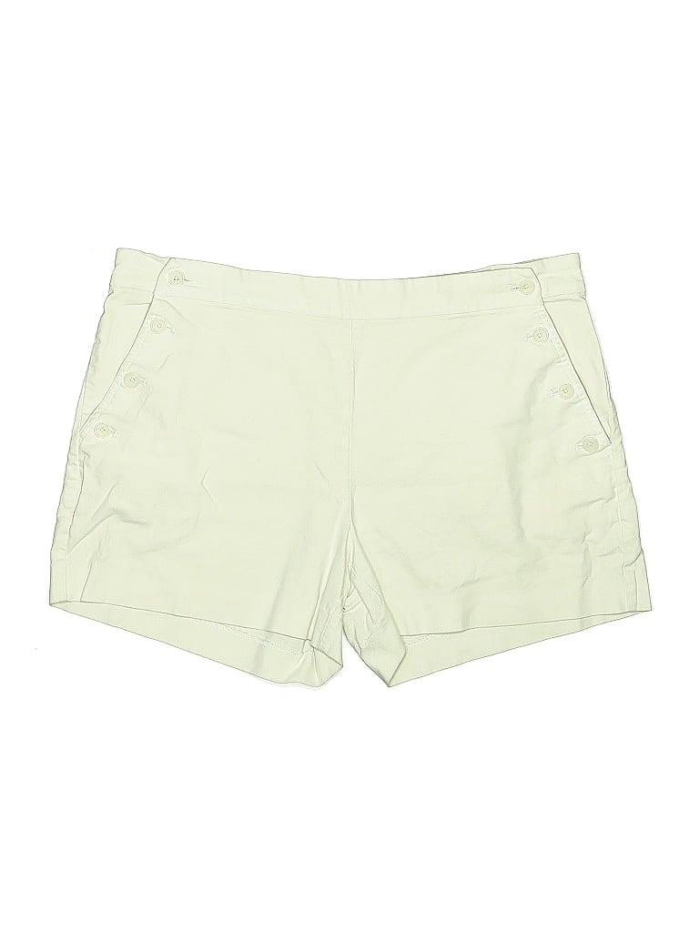 Pre-owned Banana Republic Factory Store Khaki Shorts In White