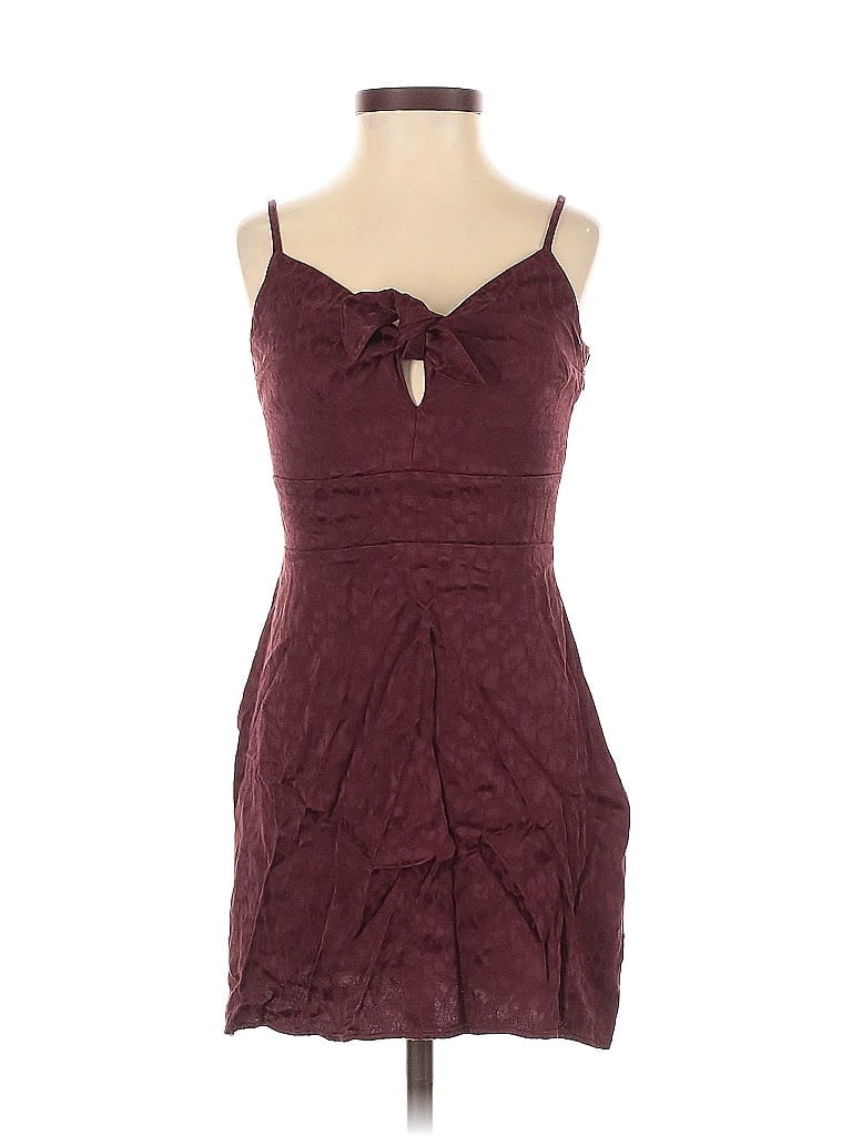 ABERCROMBIE & FITCH Pre-owned Cocktail Dress In Burgundy