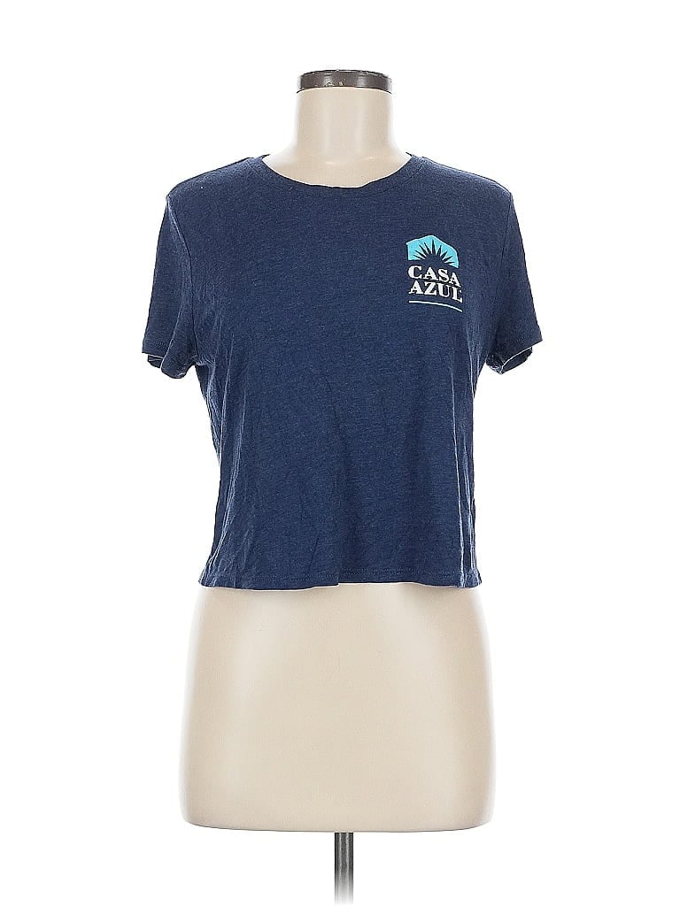 Pre-owned Assorted Brands Short Sleeve T-shirt In Blue