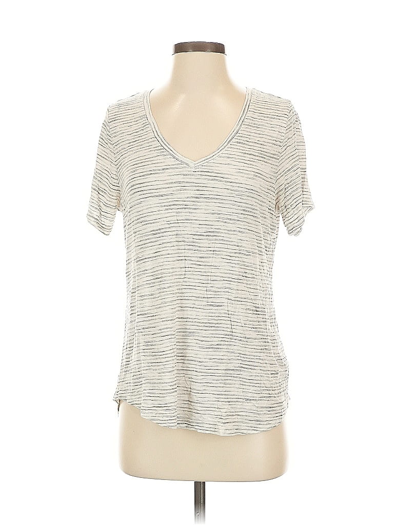 OLD NAVY Pre-owned Short Sleeve Top Gray V Neck Tops